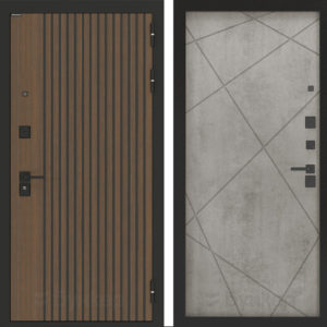 БУНКЕР БН-02 Ларче орех с черной патиной/ФЛ-291 Бетон светлый  