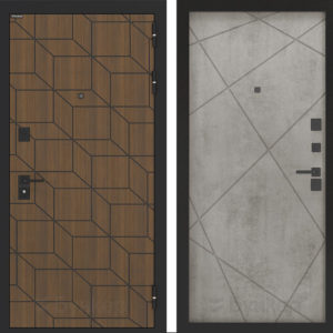 БУНКЕР БН-03 Ларче орех с черной патиной/ФЛ-291 Бетон светлый  