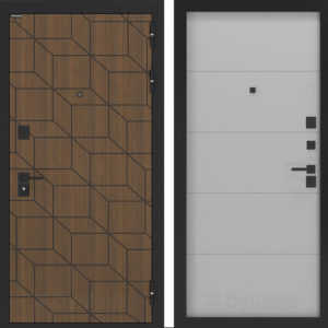 БУНКЕР БН-03 Ларче орех с черной патиной/ФЛ-649 Лайт грей софт  