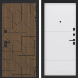 БУНКЕР БН-03 Ларче орех с черной патиной/ФЛ-649 Белый софт  