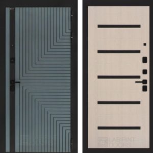 КРЕДОР 01 - Беленый дуб, стекло черное  