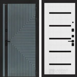 КРЕДОР 01 - Белое дерево, стекло черное  