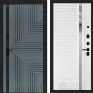 КРЕДОР 31 - Белый софт, зеркальная вставка с тонировкой  