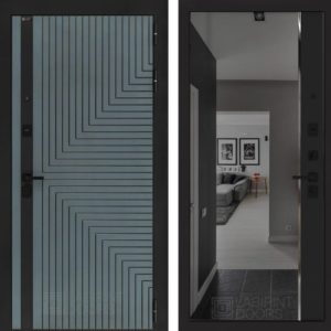 КРЕДОР Черный кварц с зеркалом Панорама с тонировкой  