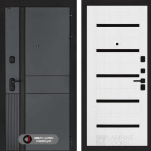 ЭВОЛАБ 01 - Белое дерево, стекло черное  