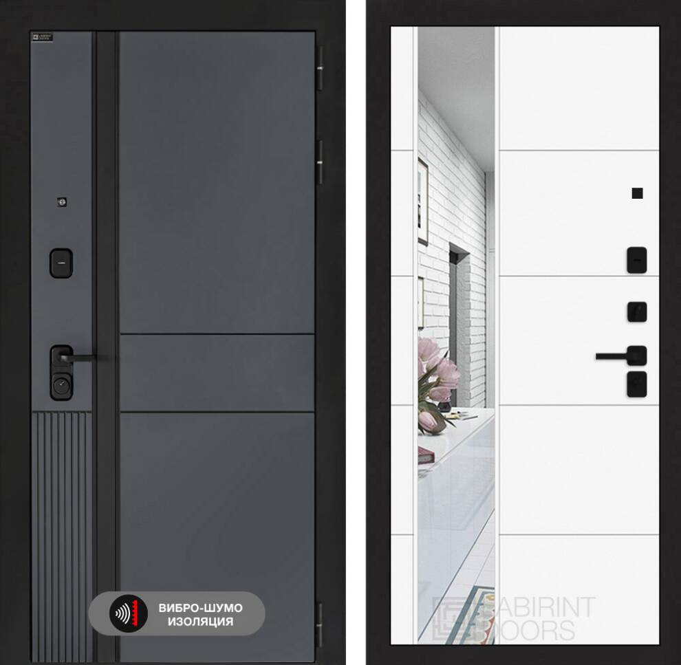 ЭВОЛАБ с зеркалом 19 - Белый софт ЭВОЛАБ с зеркалом 19 - Белый софт