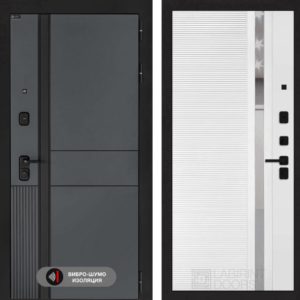 ЭВОЛАБ 31 - Белый софт, зеркальная вставка с тонировкой  