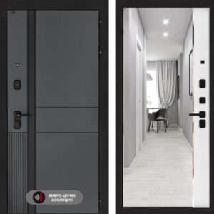 ЭВОЛАБ с зеркалом Панорама - Белый софт  