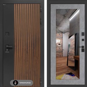 Айслаб с зеркалом 18 - Бетон светлый  