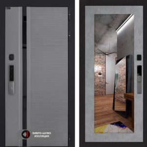 Пиано Смарт 2.0 с зеркалом 18 - Бетон светлый  