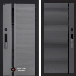 Пиано Смарт 2.0 панель 22 - Графит софт, черная вставка  