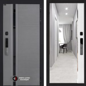 Пиано Смарт 2.0 с зеркалом Панорама - Белый софт  