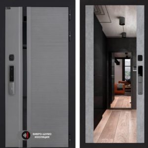 Пиано Смарт 2.0 с зеркалом Максимум - Бетон светлый  