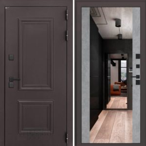 Полярис лайт Бетон светлый с Зеркалом Максимум  