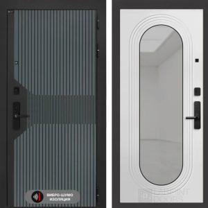 Смартлаб с зеркалом Дольче - Белый софт  