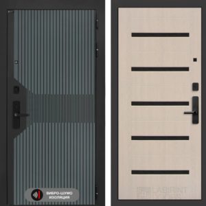 Смартлаб 01 - Беленый дуб, стекло черное  