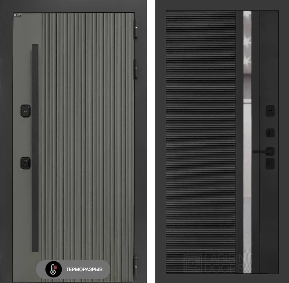 Термолаб 1 тепло 31 - Черный кварц, зеркальная вставка с тонировкой Термолаб 1 тепло 31 - Черный кварц, зеркальная вставка с тонировкой