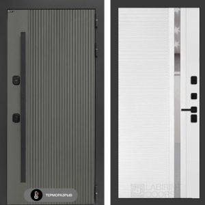 Термолаб 1 тепло 31 - Белый софт, зеркальная вставка с тонировкой Термолаб 1 тепло 31 - Белый софт, зеркальная вставка с тонировкой