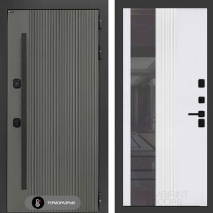 Термолаб 1 тепло с Зеркалом 32 тонированным - Белый рельеф софт  