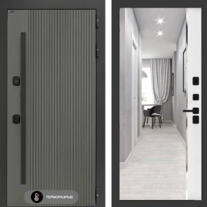 Термолаб 1 тепло с зеркалом Панорама - Белый софт  