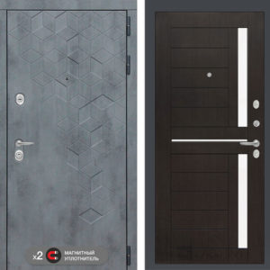 БЕТОН 02 - Венге, стекло белое  