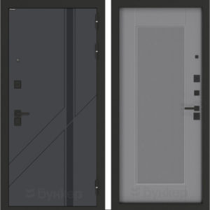 БУНКЕР БН-12 с панелью АМСТРОД Серый софт рельеф  