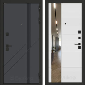 БУНКЕР БН-12 с зеркалом ФЛЗ-649 Белый софт  