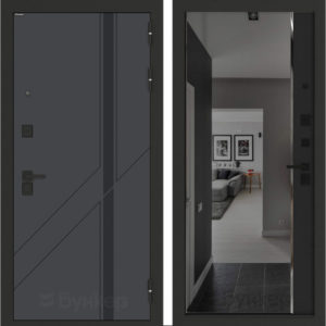 БУНКЕР БН-12 с зеркалом (тонировка) ФЛЗ-618 Черный кварц  