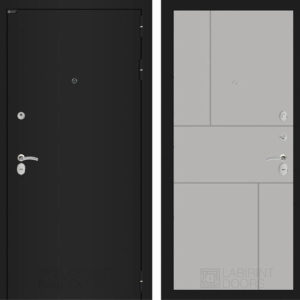 КЛАССИК Шагрень черная 21 - Грей софт  