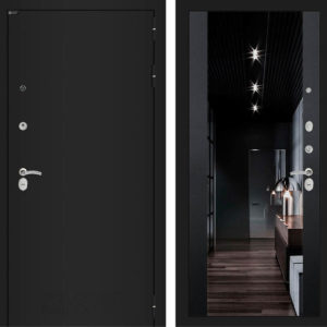 КЛАССИК Шагрень черная Черный кварц Зеркало Максимум с тонировкой  