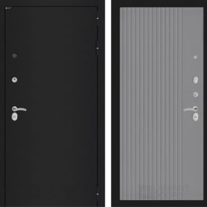 КЛАССИК Шагрень черная 29 - ХОМС Серый софт рельеф  