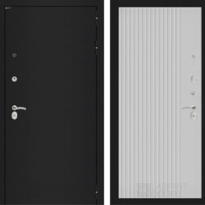 КЛАССИК Шагрень черная 29 - ХОМС Белый софт рельеф  