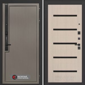 Лаб 1 Про 01 - Беленый дуб, стекло черное Лаб 1 Про 01 - Беленый дуб, стекло черное