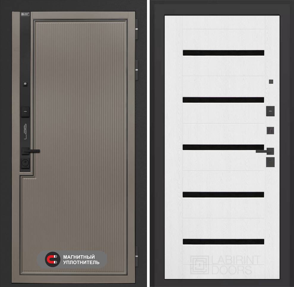 Лаб 1 Про 01 - Белое дерево, стекло черное Лаб 1 Про 01 - Белое дерево, стекло черное