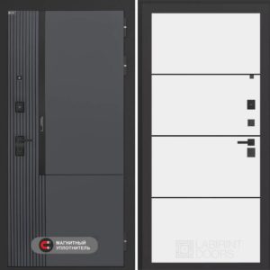 Лаб 2 Про 25 - Белый софт, черный молдинг  