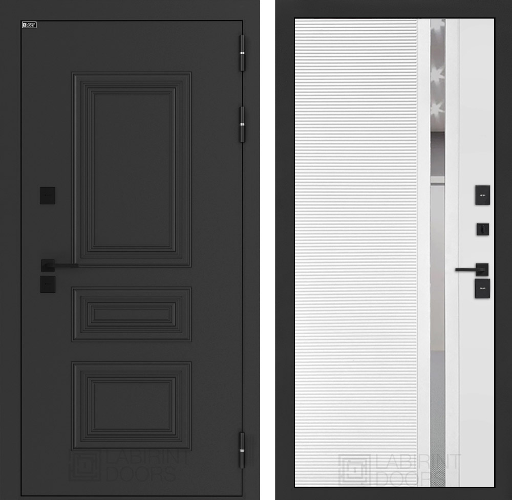 Аляска Лайт 31 - Белый софт (Зеркальная вставка с тонировкой) Аляска Лайт 31 - Белый софт (Зеркальная вставка с тонировкой)