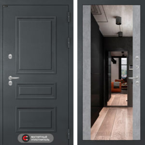 АТЛАНТИК (Ю) Бетон светлый Зеркало Максимум  