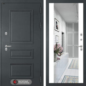 АТЛАНТИК (Ю) Белый софт Зеркало Максимум  