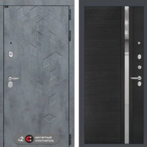 БЕТОН 31 - Черный кварц (зеркальная вставка с тонировкой)  