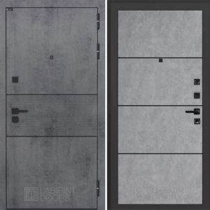 ИНФИНИТИ (Ю) 25 - Бетон светлый, черный молдинг  