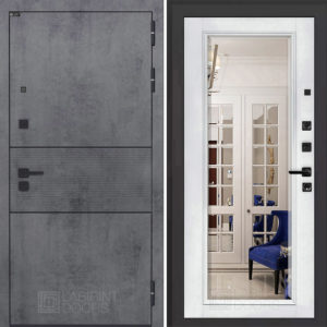 ИНФИНИТИ (Ю) Белый софт, зеркало с фацетом  