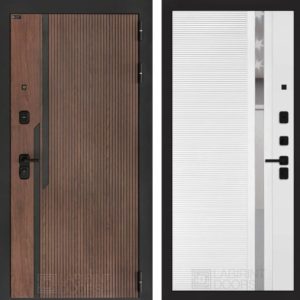 КАРМИНА 31 - Белый софт, зеркальная вставка с тонировкой  