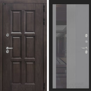 ЛОНДОН 32 - Зеркало тонированное - Серый софт рельеф  