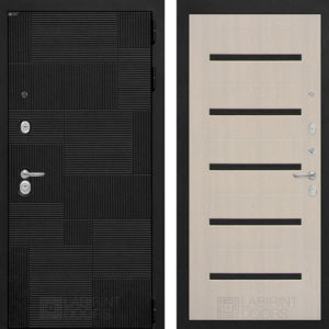 ПАЗЛ 01 - Беленый дуб, стекло черное  