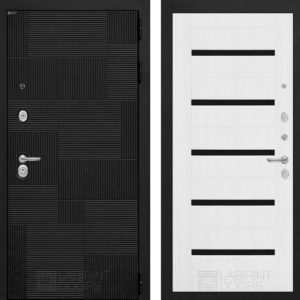 ПАЗЛ 01 - Белое дерево, стекло черное  