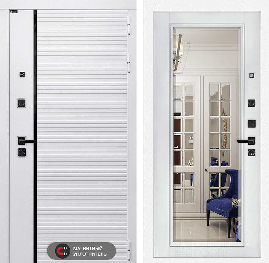 РОЯЛ Белый софт, зеркало с фацетом РОЯЛ Белый софт, зеркало с фацетом