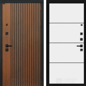 ШТОРМ (Ю) 25 - Белый софт, черный молдинг  