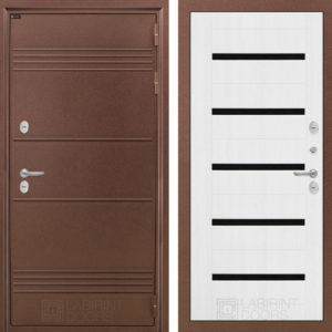 ТЕРМО ЛАЙТ (Ю) 01 - Белое дерево, стекло черное  