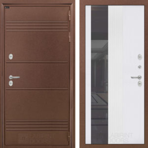 ТЕРМО ЛАЙТ (Ю) 32 - Зеркало тонированное - Белый софт рельеф  