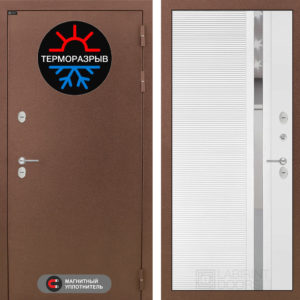 ТЕРМО МАГНИТ 31 - Белый софт (зеркальная вставка с тонировкой)  